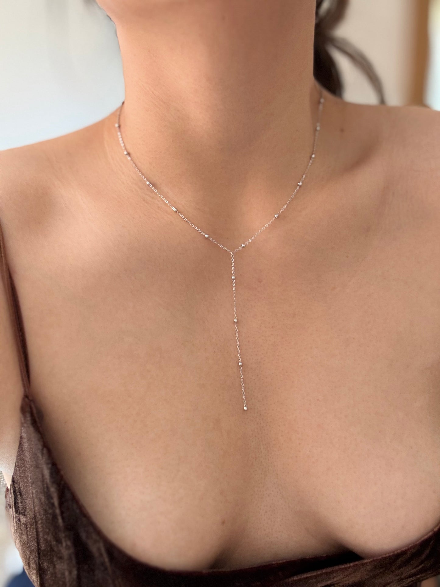 S925 Silver Y-Necklace – Minimalist & Stylish