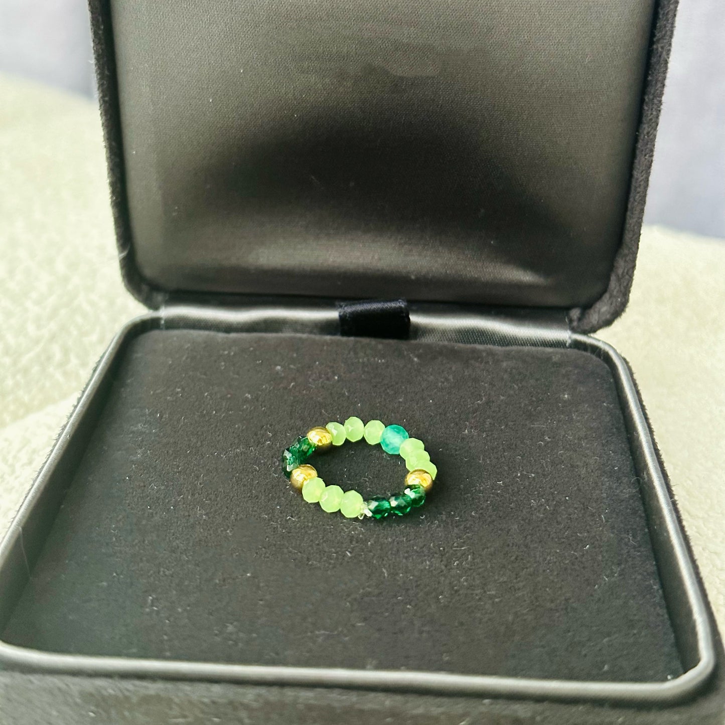 Verdant Ombre Set - Green Gradient Handcrafted Jewelry Set