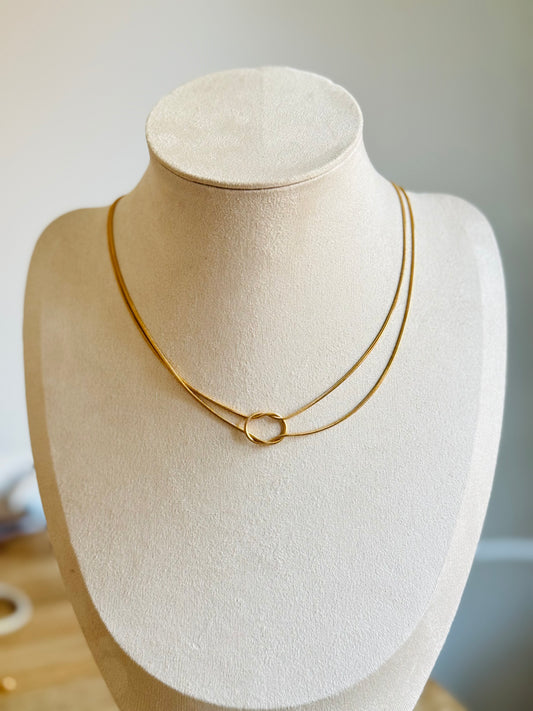 Trendy Knotted Snake Chain Necklace
