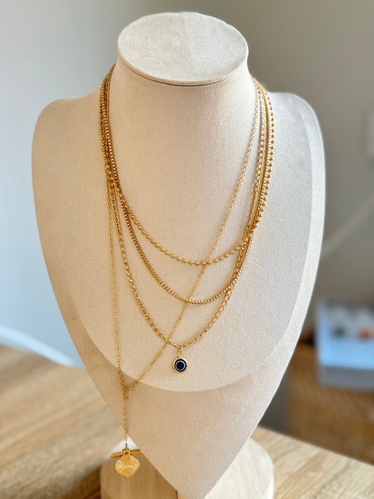 Trendy 4-Layer Chain Necklace