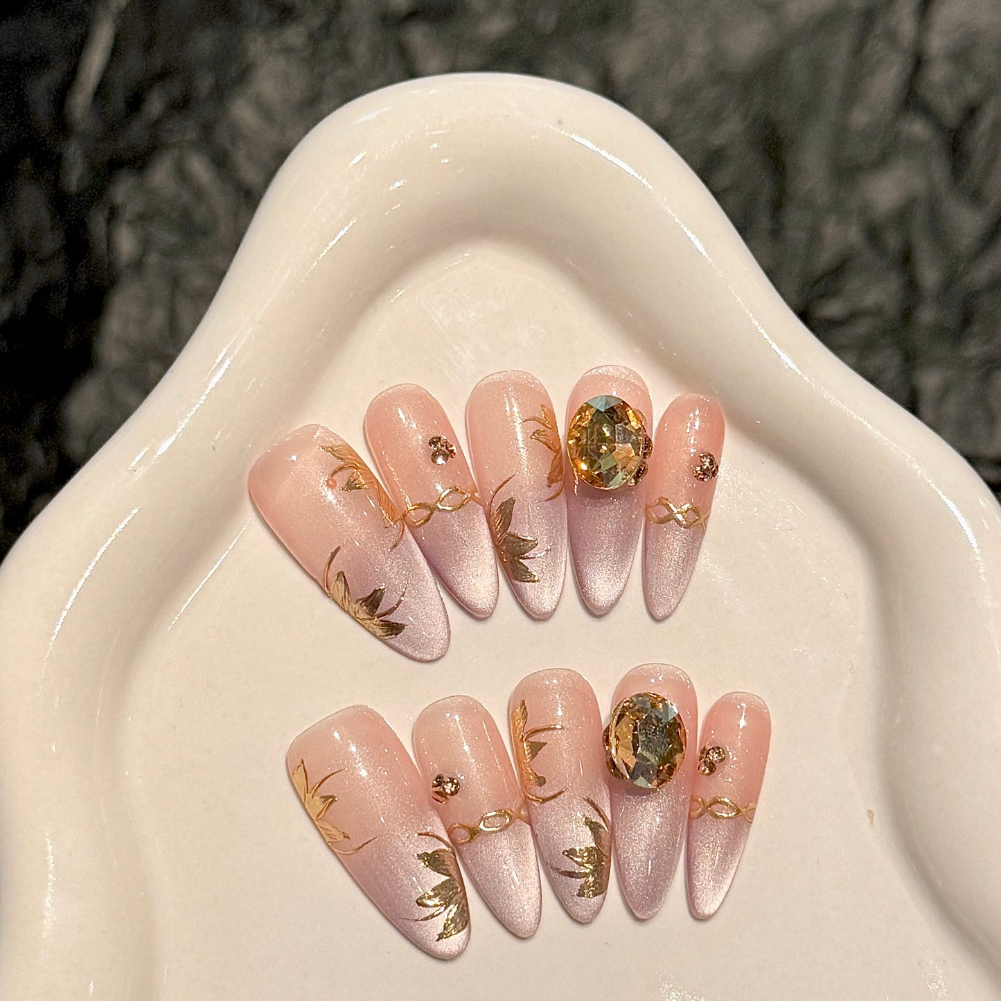 Pink Champagne Nails
