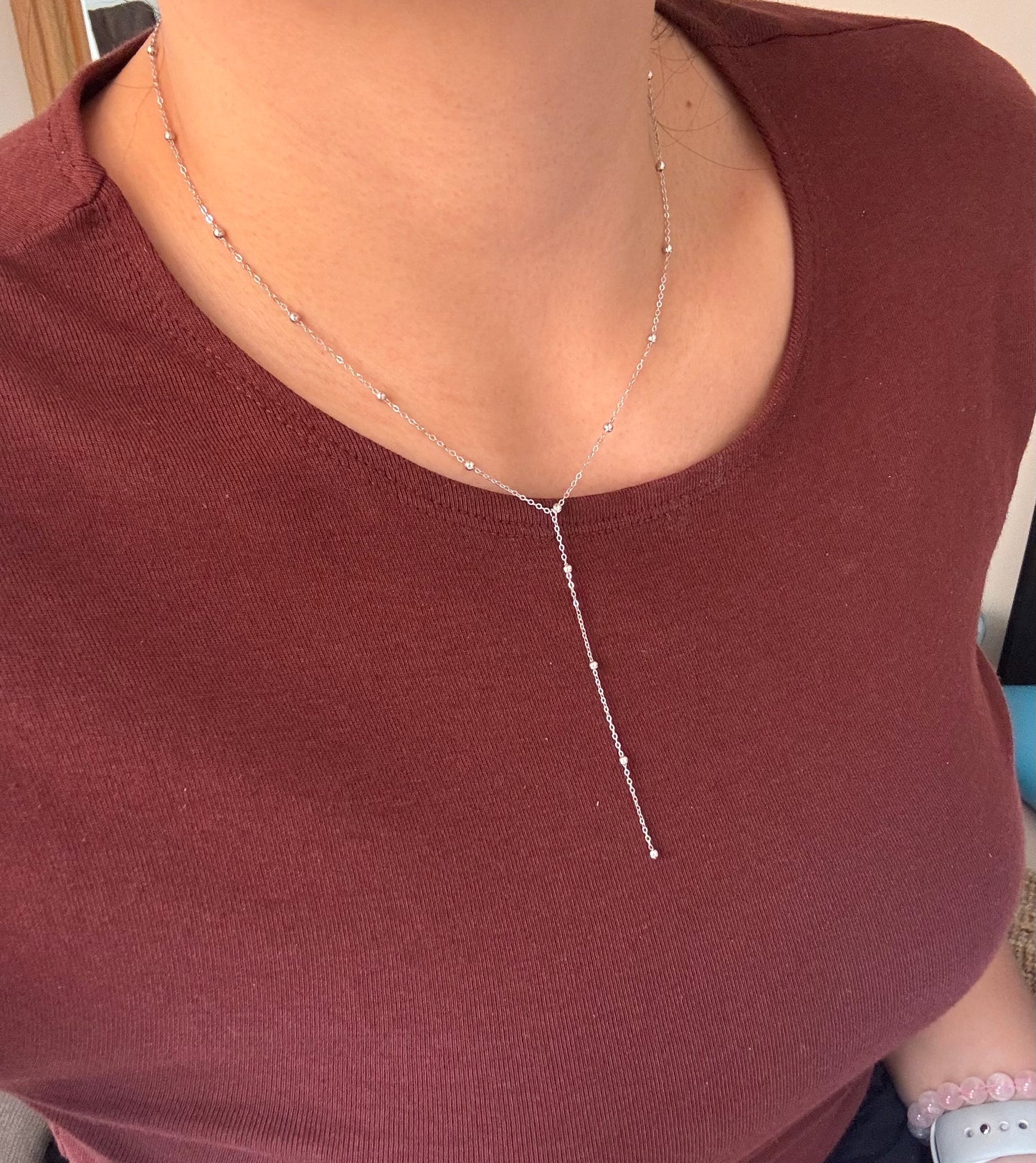 S925 Silver Y-Necklace – Minimalist & Stylish
