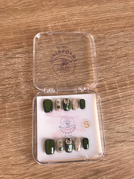 Jade Thunder Gel Nails