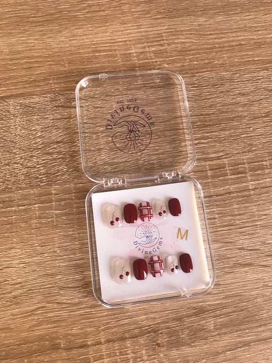 Cherry Cutie Short Nails