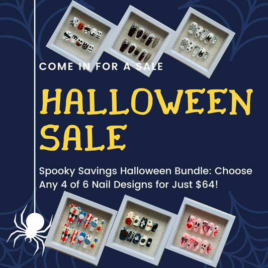 Spooky Savings Halloween Bundle: Choose Any 4 of 6 Nail Designs for Just $64!