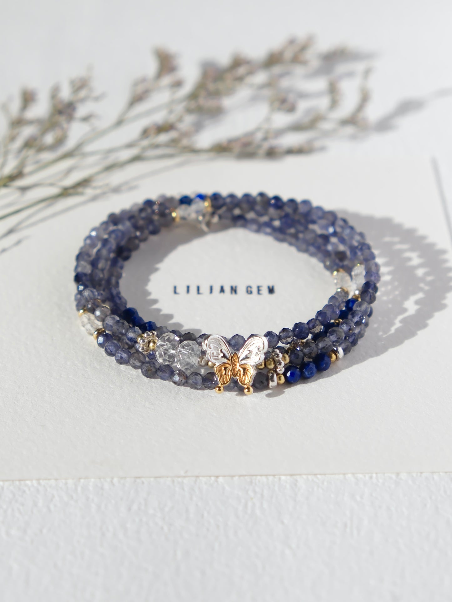 Collier long en lapis-lazuli – Sérénité en bleu